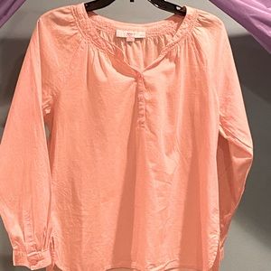 LOFT salmon light weight top, gently worn.